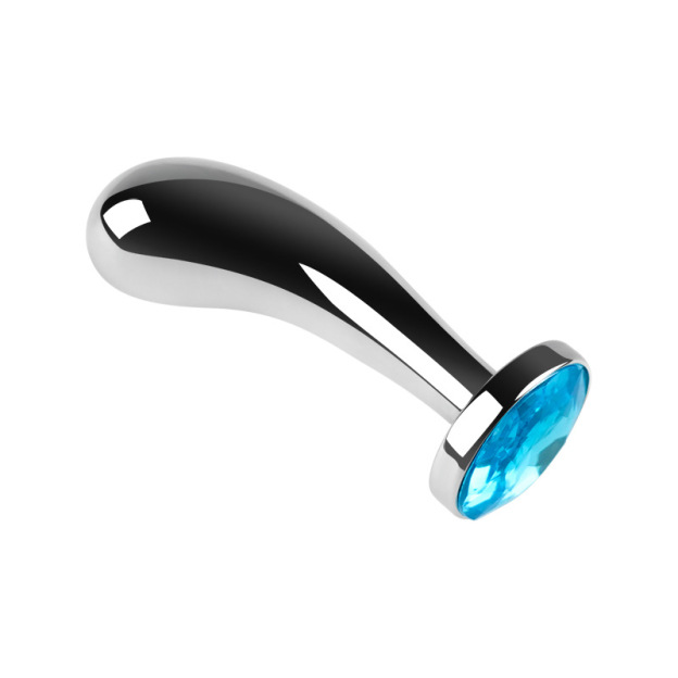 3 Sizes Metal Anal Plug Set With Jeweled & Pull-ring Base-WeLovePlugs