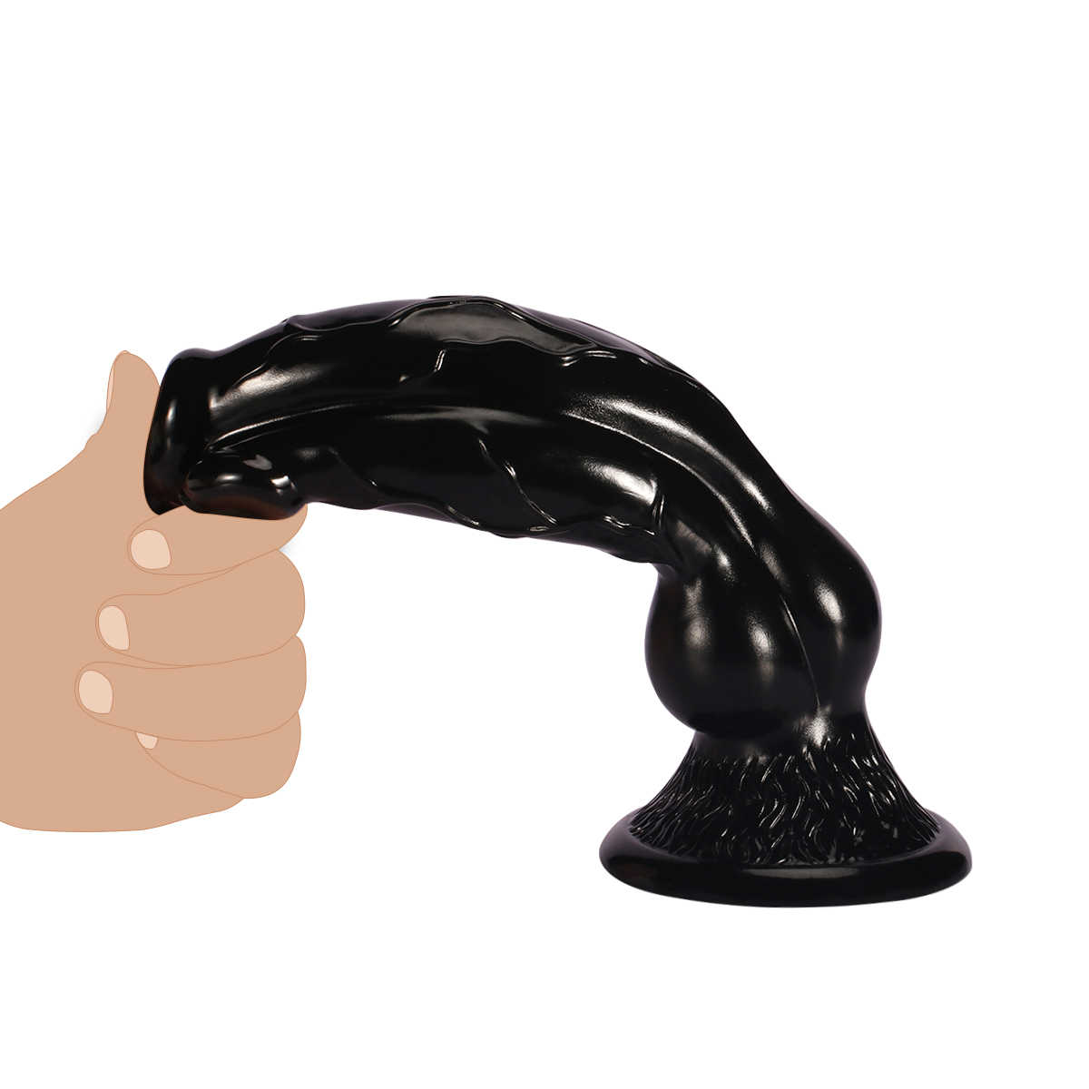 Triple-Knot Canine Fantasy Dildo - image 1