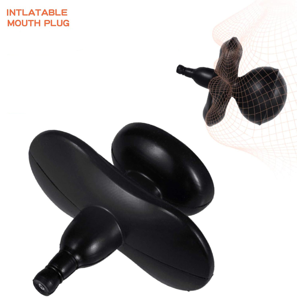 Breathe Control Ball Gag Inflatable Butt Plug