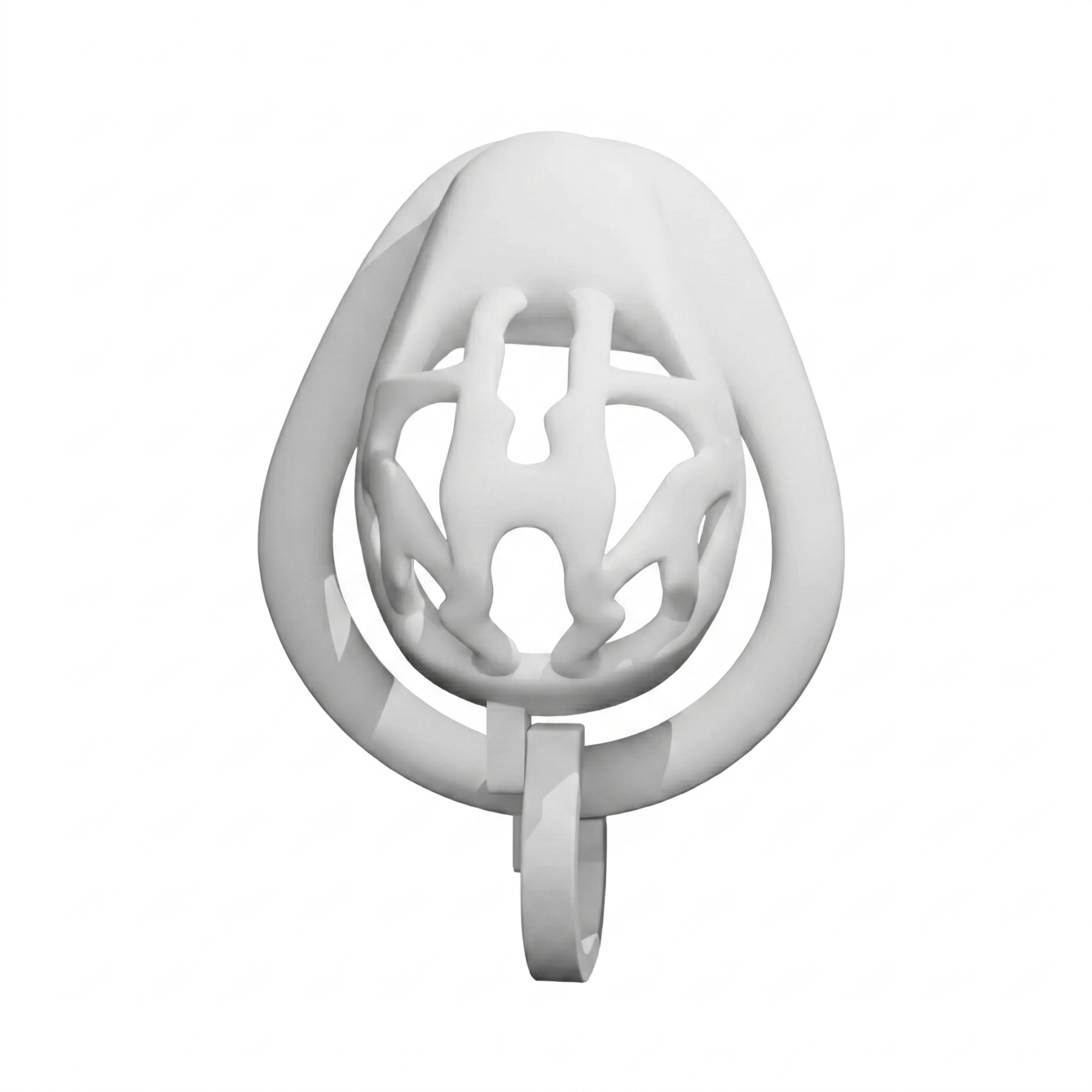 Pearl Drop Chastity Cage - White - image 6