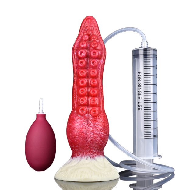 Octopus Tentacle Squirting Dildo with Suction Cup 