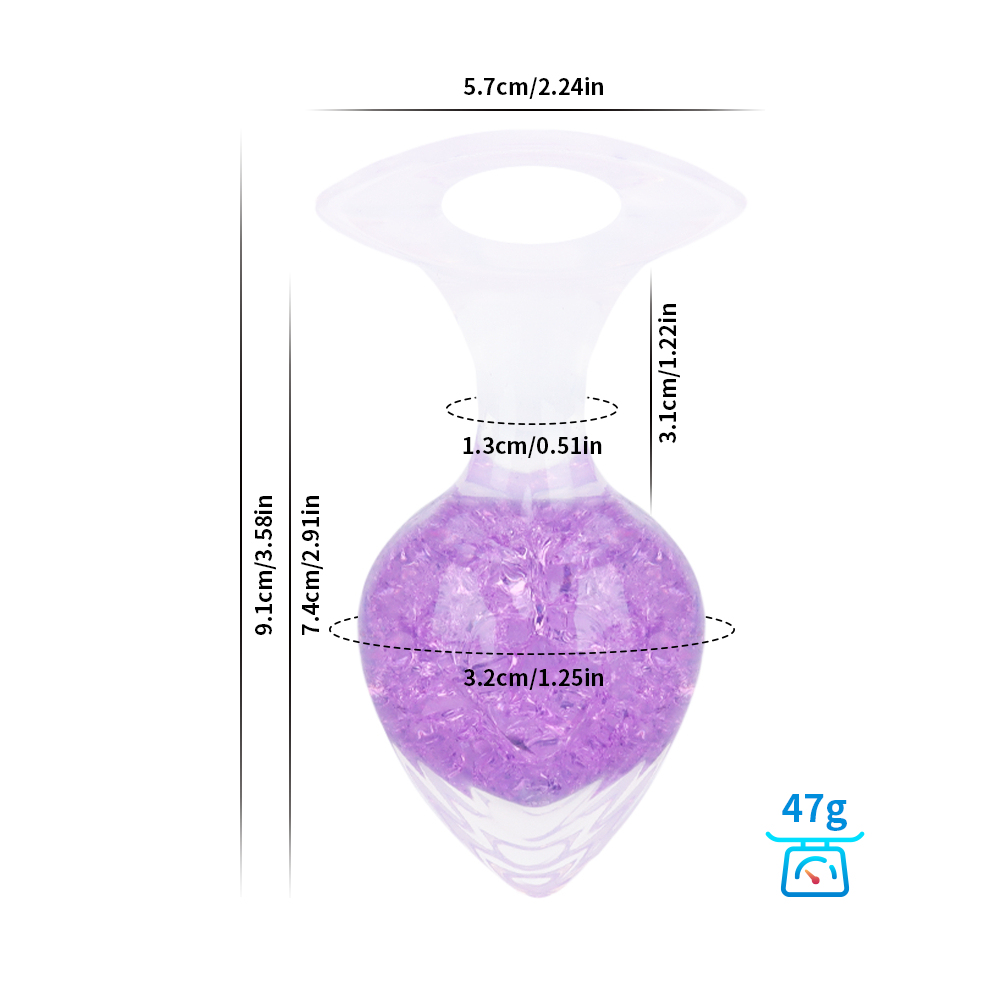 Crystalix Silicone Anal Plug-WeLovePlugs