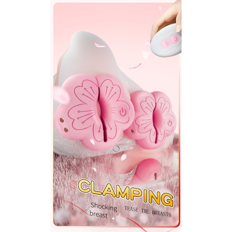 BloomVibe Petal Nipple Clamps Vibrator