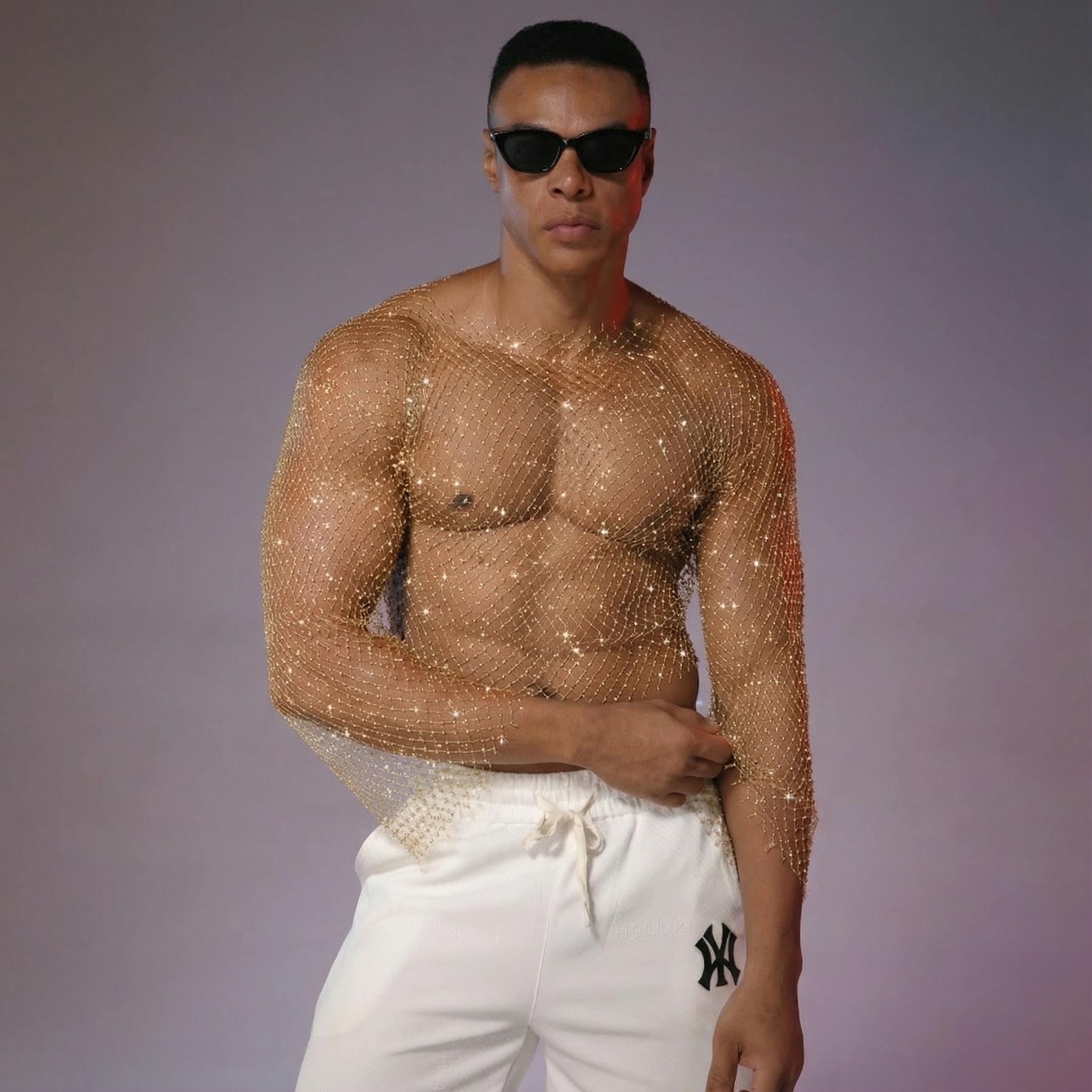 Starluxe Mesh Sparkle Top – Style A - image 4