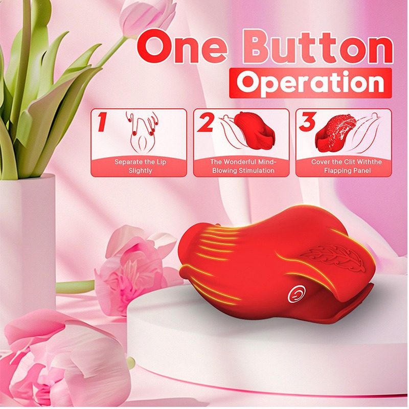 Rose Toy Finger Wearable Vibrator Clitoris Stimulator