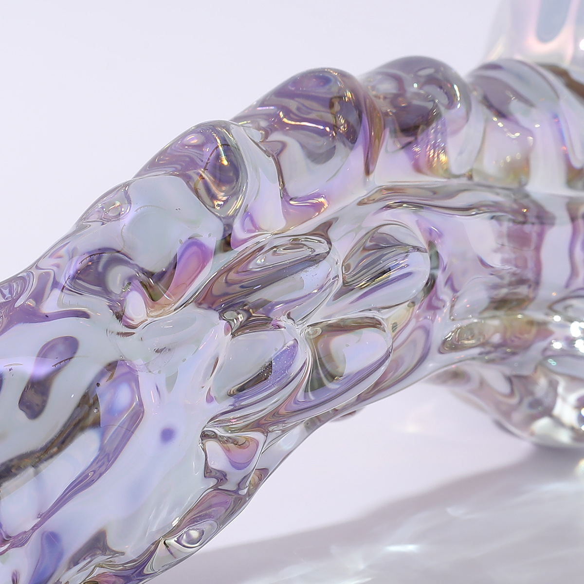 6.3 Inch Clear Glass Dragon Dildo - image 5