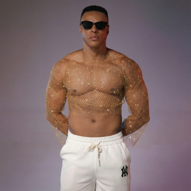 Starluxe Mesh Sparkle Top – Style A - image 1