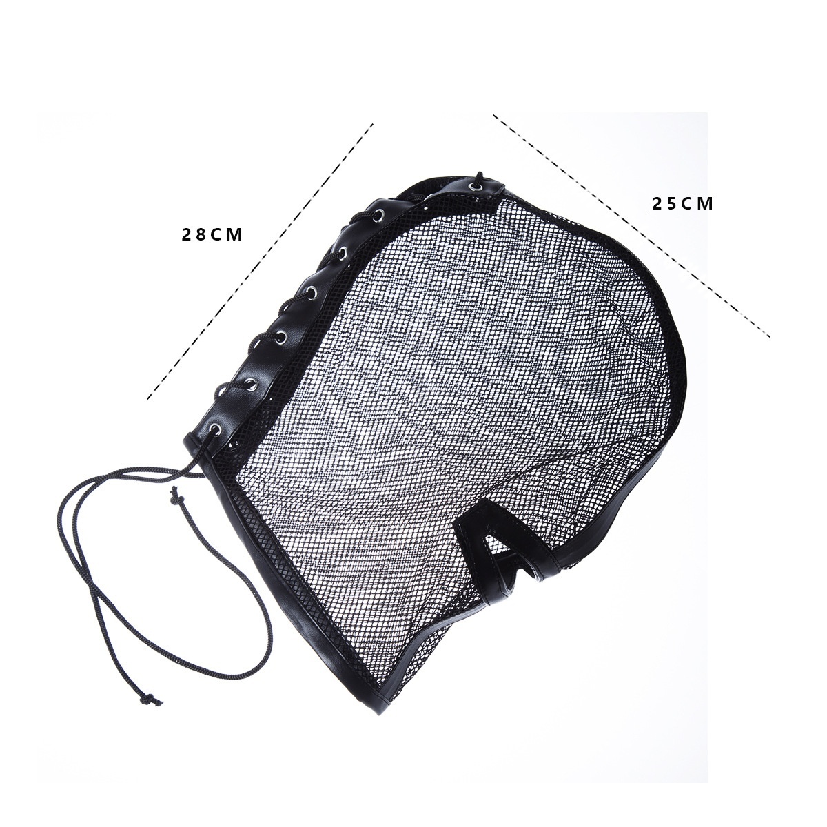BDSM Mesh Full Face Mask With Mouth Hole And Eye Hole-WeLovePlugs