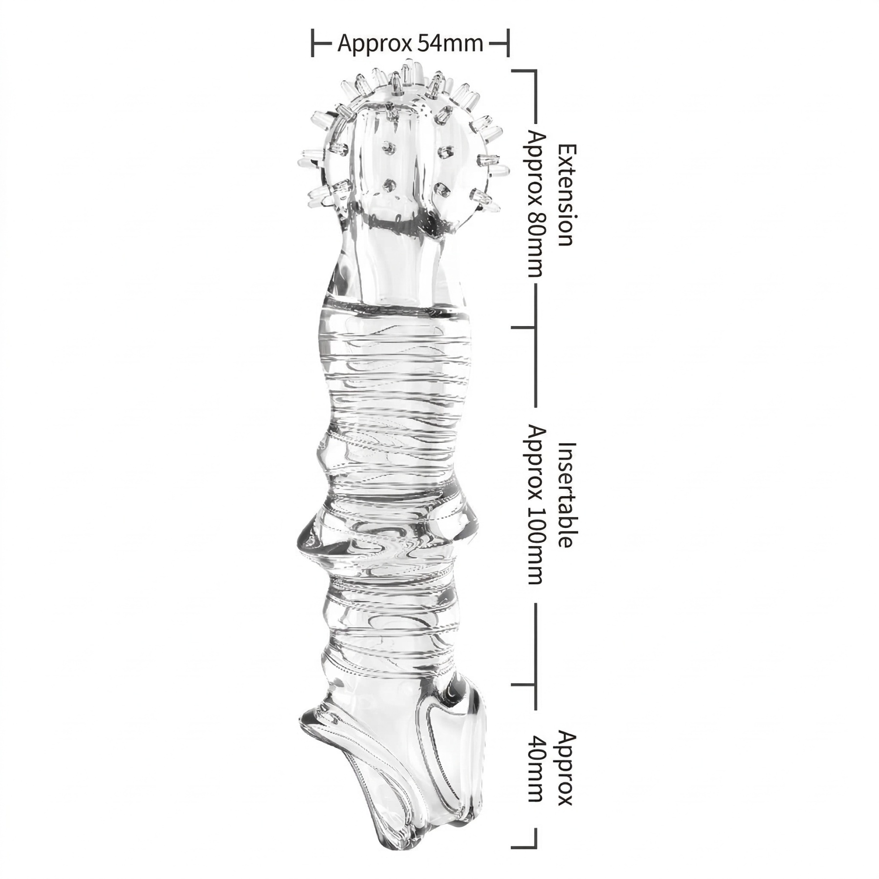 Textured Dotted Penis Sleeve - image 1