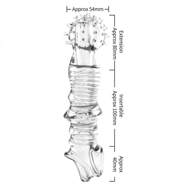 Textured Dotted Penis Sleeve - image 1