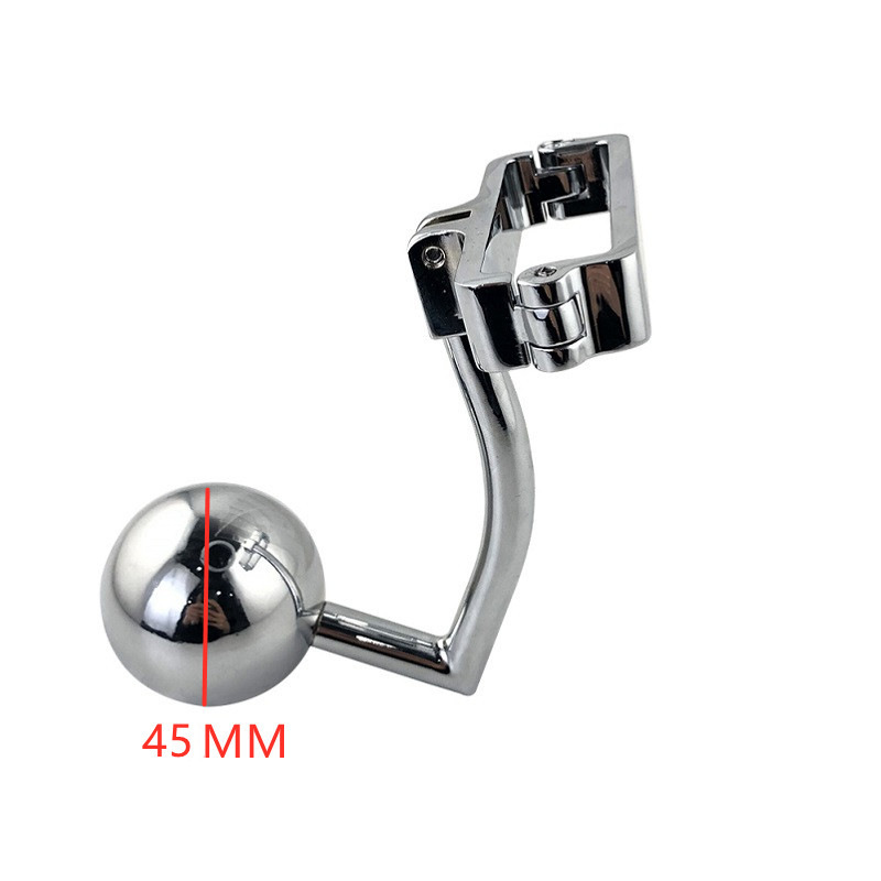 Stainless Steel Scrotum Clamp with Anal Butt Plug - Spherical - image 11