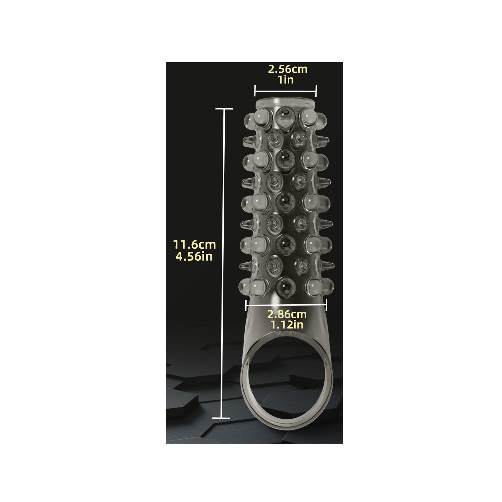 Beaded & Stretchy Bump-Textured Cock Ring for Longer-Lasting Performance-WeLovePlugs