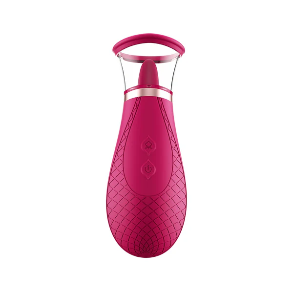 Silicone Nipple Clit Sucking Licking Vibrator -WeLovePlugs