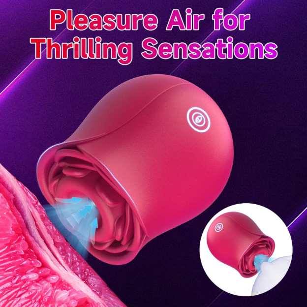 Clitoral Sucking & Slapping Vibrator – Rose Toy for Intense Pleasure-WeLovePlugs
