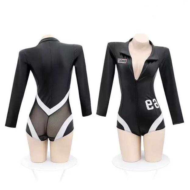 Sexy Motorcycle Patent Leather Lingerie-WeLovePlugs