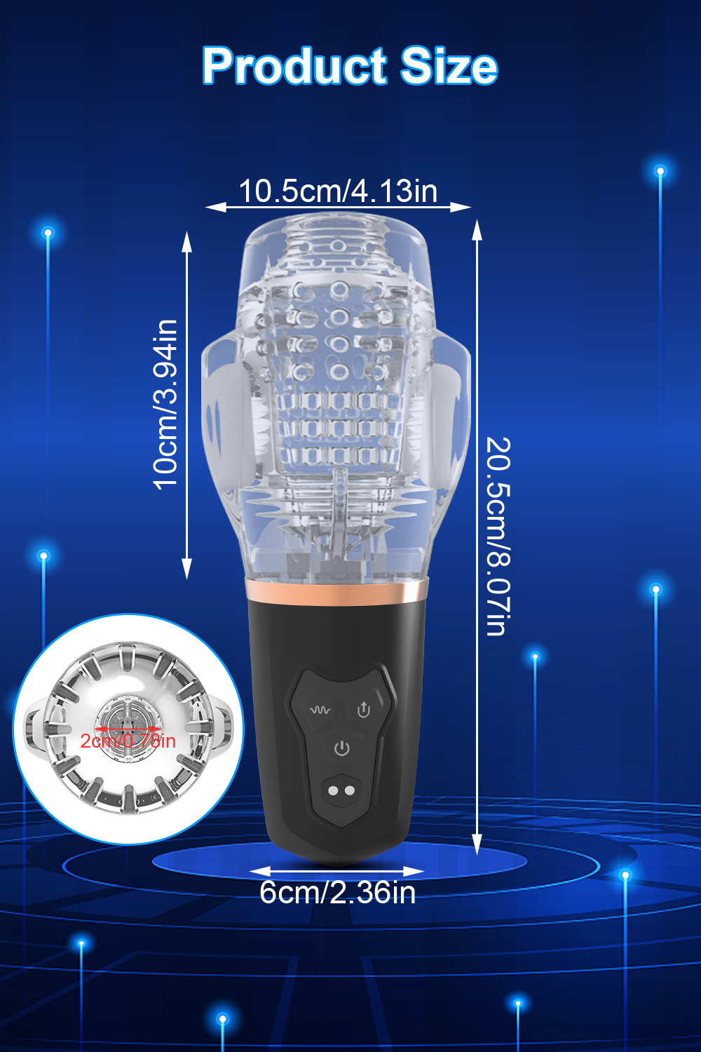 Sucking Good Masturbator 10 Vibrating Modes Stroker  -WeLovePlugs