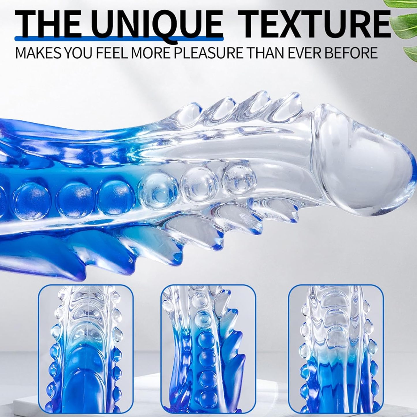 Crystal Clear Curved TPE Dildo for Women – 8.86 Inches - image 8