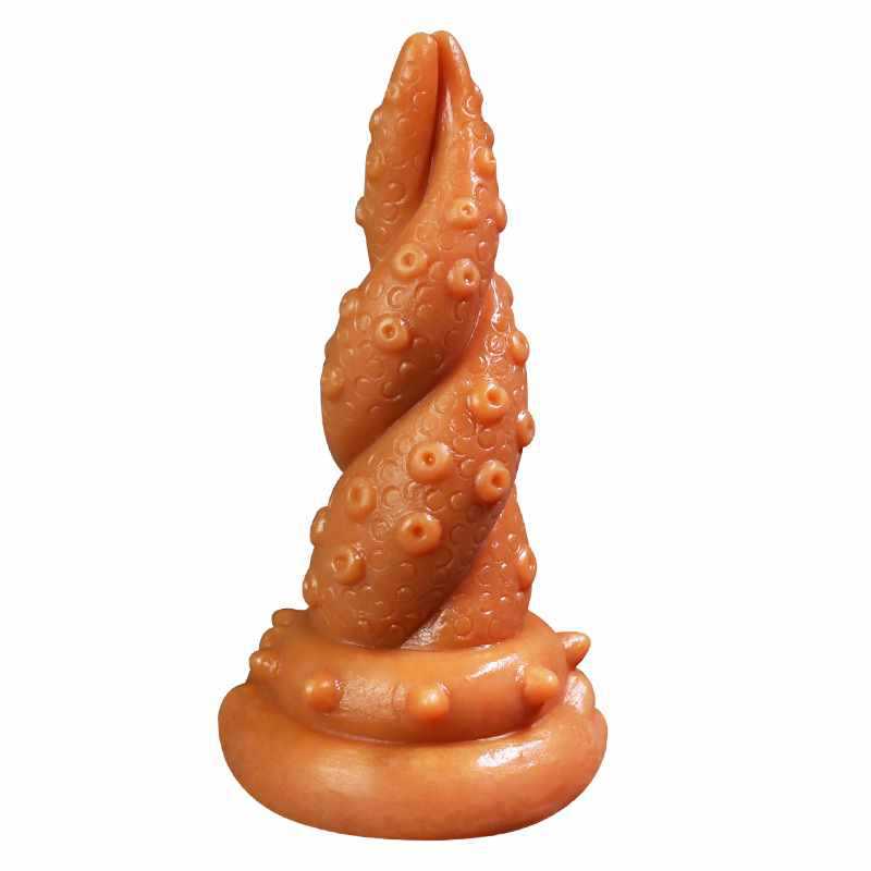 Realistic Tentacle Dual-Wrap Large Butt Plug -WeLovePlugs