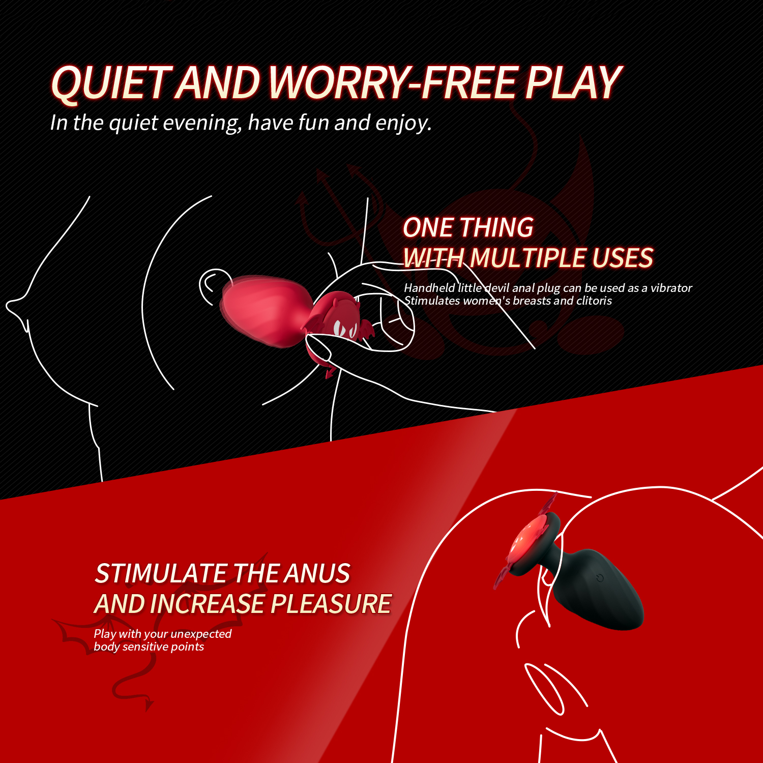 Nebula Remote Control Light Up Anal Butt Plug-WeLovePlugs