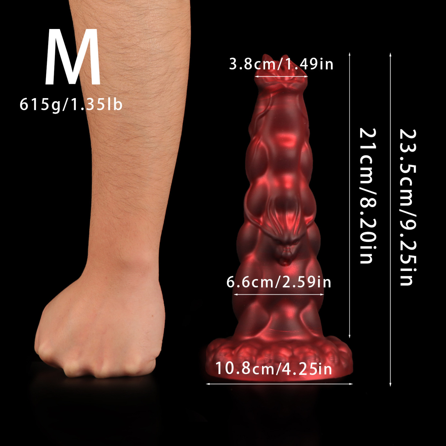 Leviathan Ridge Silicone Plug Fantasy Dildo