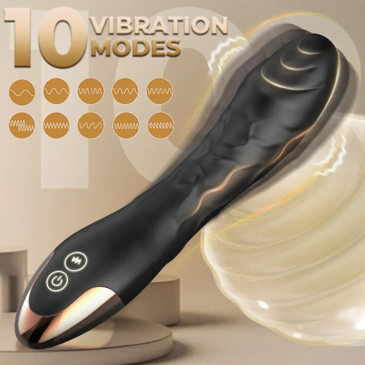 7.68" × 1.54" Silicone Vibrating Wand For Female-WeLovePlugs