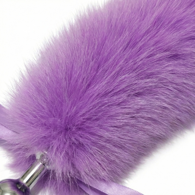 15'' Lavender Fox Tail Plug Set - image 5