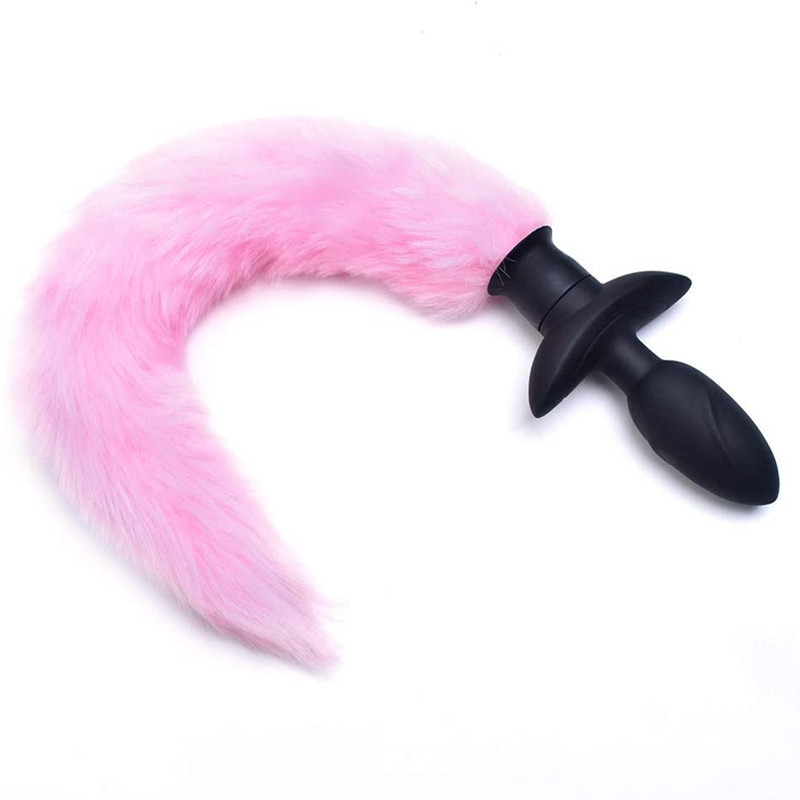 Remote Vibrating Foxy Butt Tail Silicone Anal Plug -WeLovePlugs