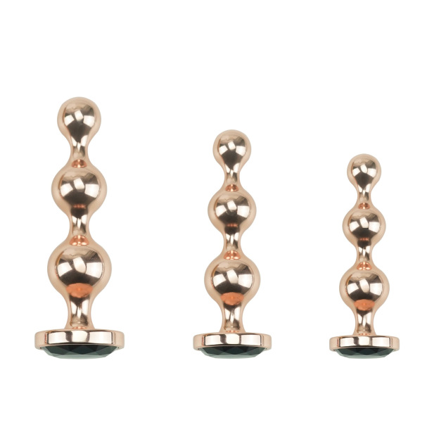 Rose Gold Metal Plug Set - 3-Piece Set - image 5