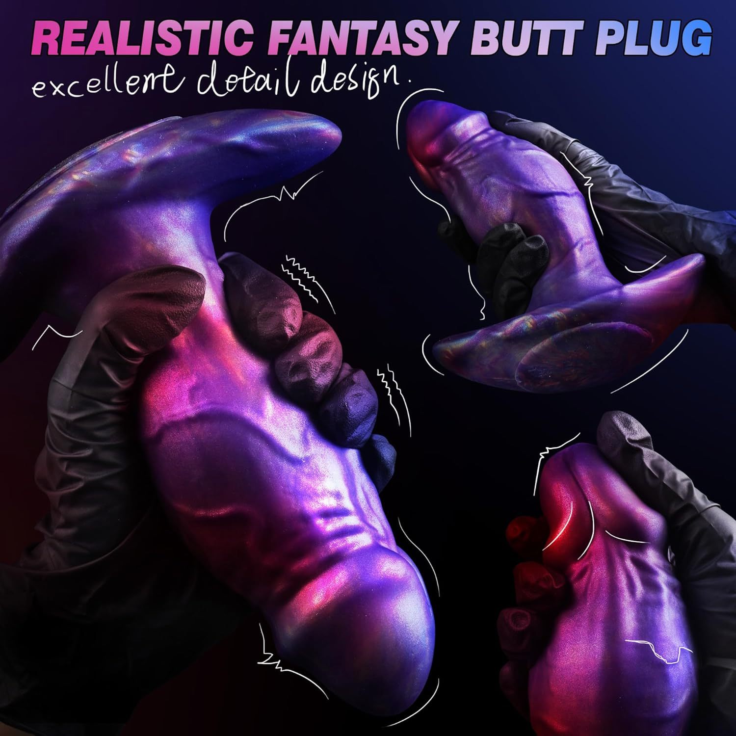 6.89" Large Butt Plug Big Monster Butt Plug Anal Toys-WeLovePlugs