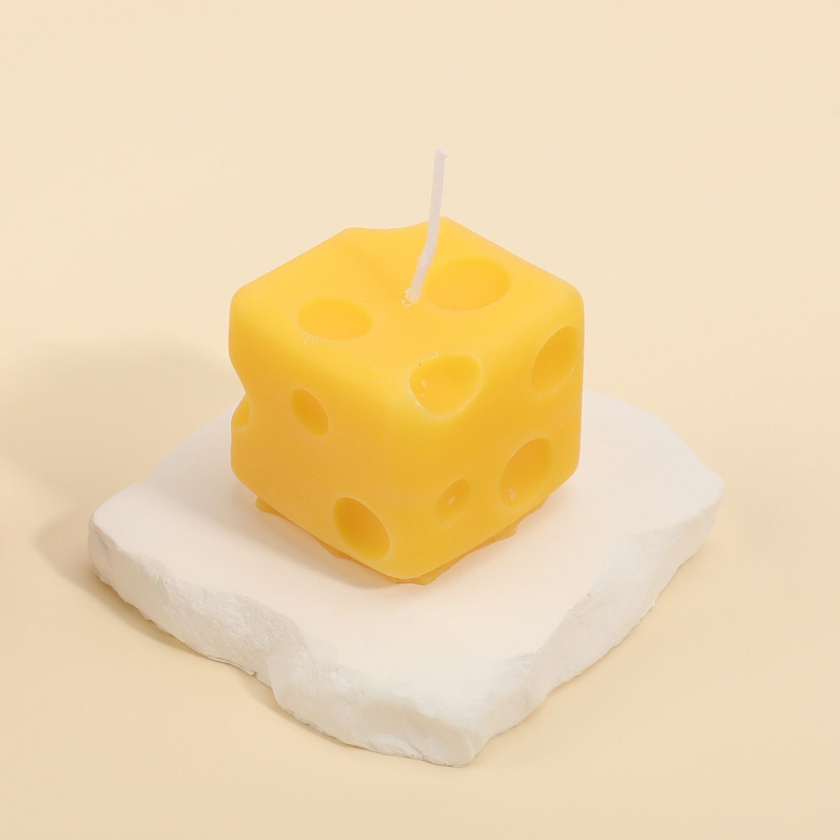 Cheese Shaped Aroma Soy Wax Scented Candle - B - image 3