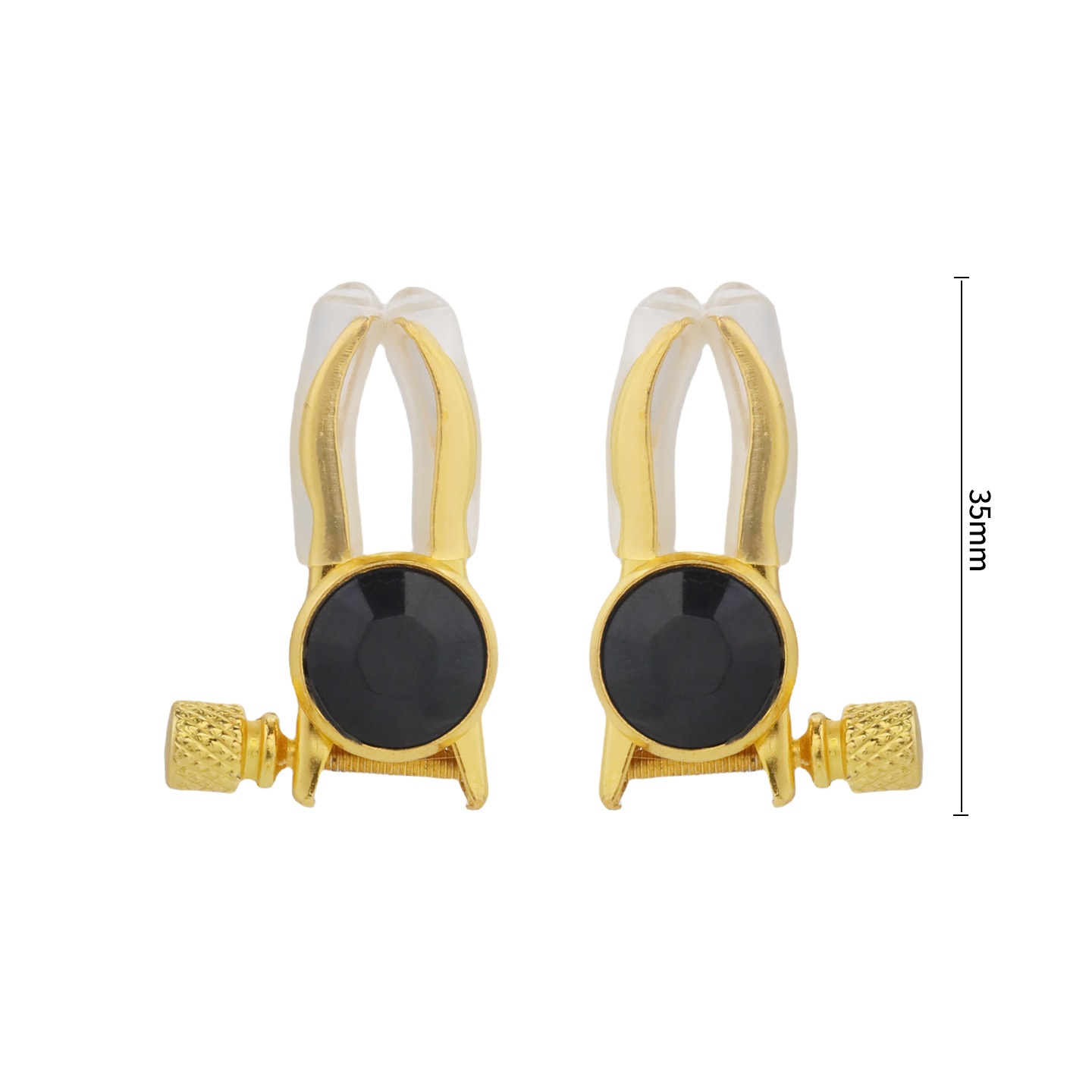 Crystal Base Adjustable Nipple Clamp - Black - image 12