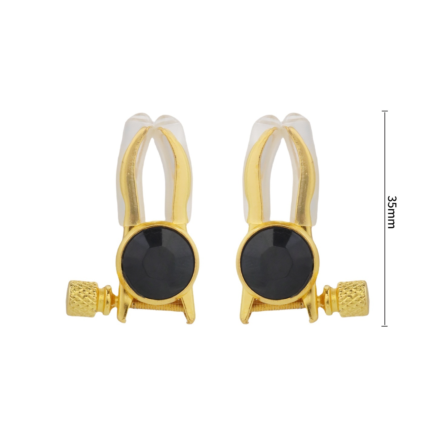 Crystal Base Adjustable Nipple Clamp - Black - image 12