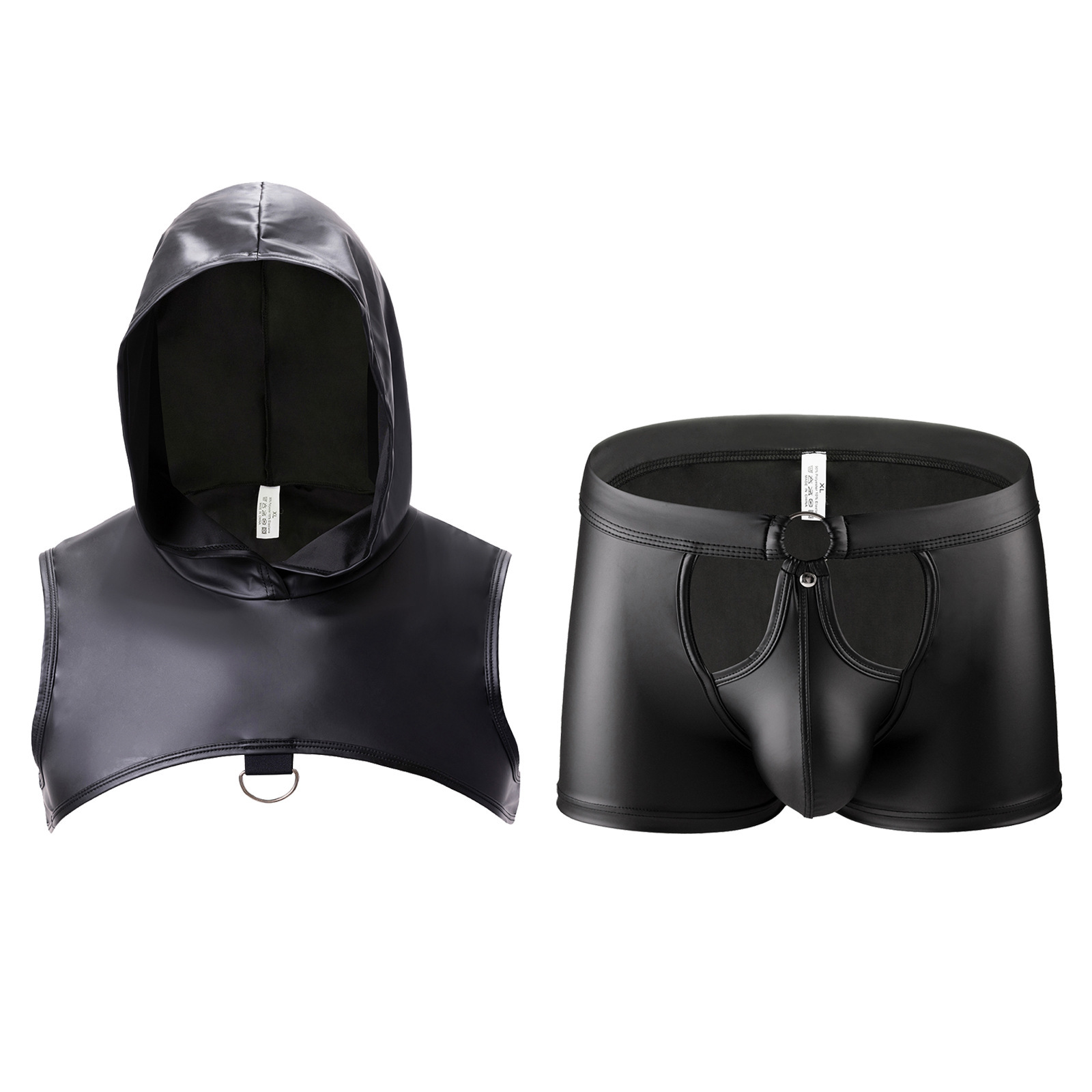 The Stranger Hooded Chest Harness Set - Black - 2XL - image 2