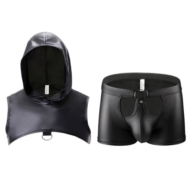 The Stranger Hooded Chest Harness Set - Black - 2XL - image 2