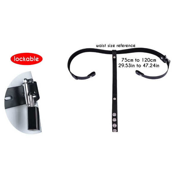 Shell-Style Wearable Silicone Chastity Cage Belt-WeLovePlugs