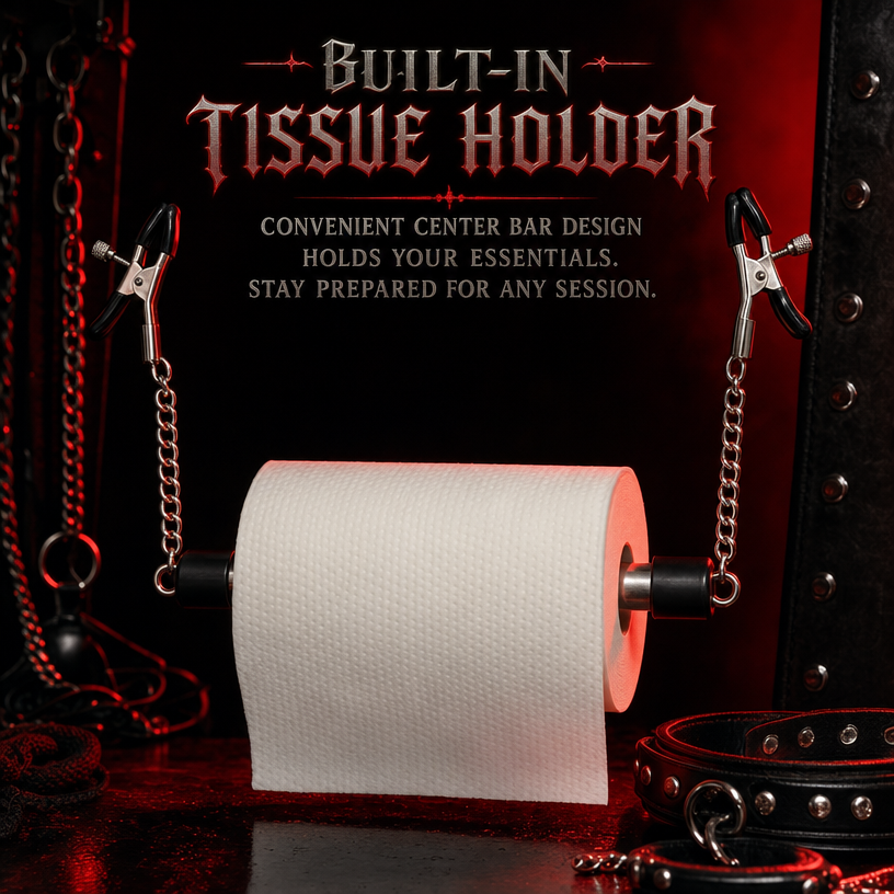 BDSM Toilet Paper Holder Nipple Clamps - image 2