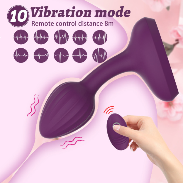 SilkyTouch Remote Control Vibrating Anal Butt Plug-WeLovePlugs