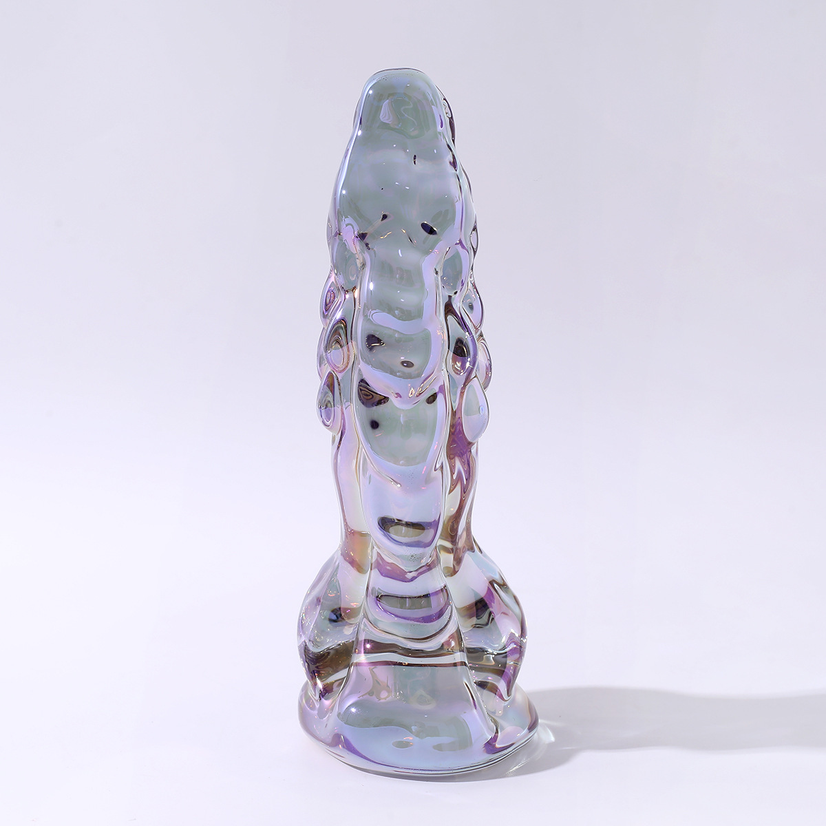 6.3 Inch Clear Glass Dragon Dildo - image 1