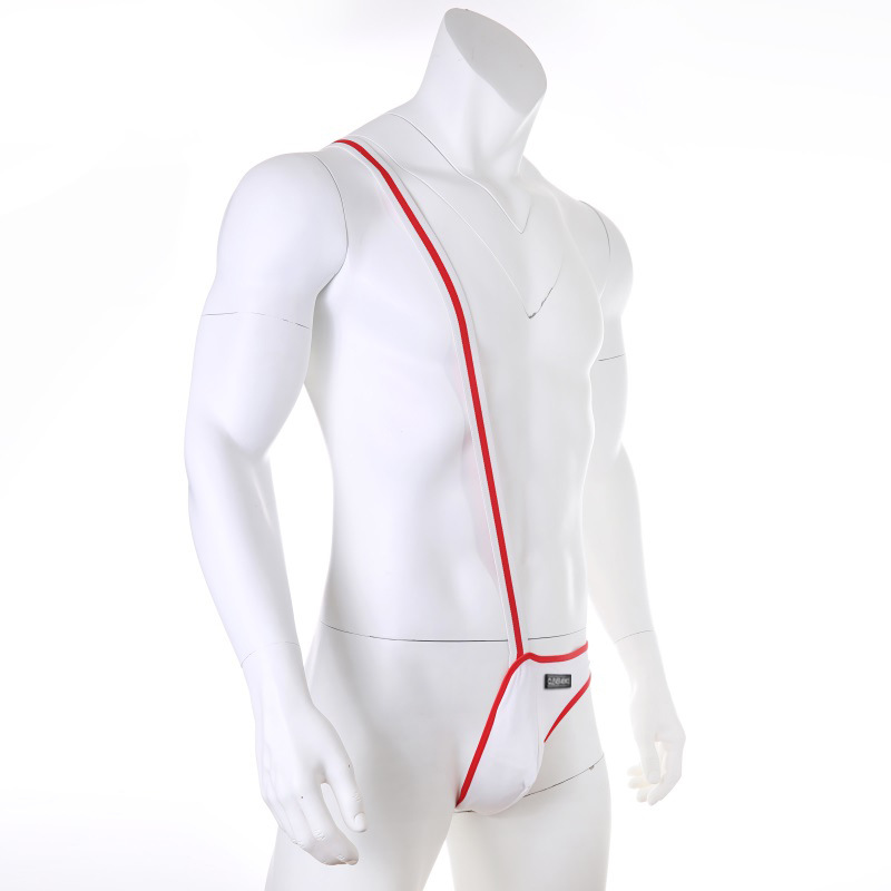 Men's One-Piece Underwear – Side-Opening Suspender Undergarment - image 1