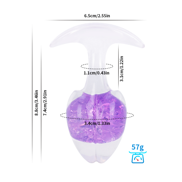 Crystal Vault Glass-Embedded Silicone Plug