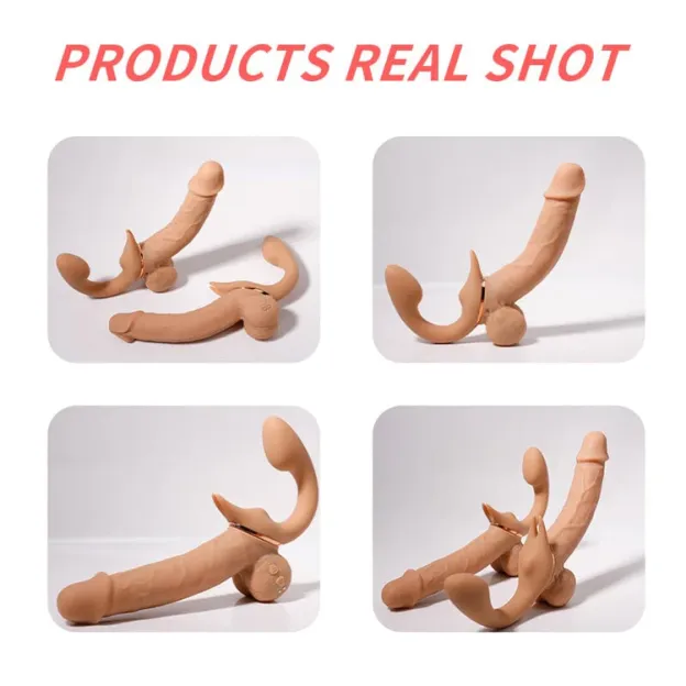 Dual Thrill 9-Mode Double-Ended Thrusting Realistic Dildo Vibrator-WeLovePlugs