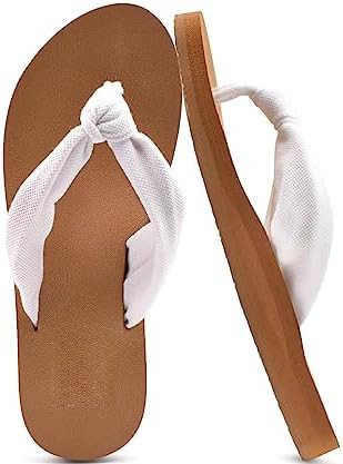 Flip Flops for Women with Arch Support Yoga Mat Comfortable Summer Beach Walking Thong Cushion Sandals Slip On Indoor Outdoor