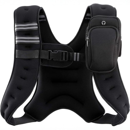 Weight Vest for Men Women, Body Weight Vests Adjustable with Reflective Stripe for Strength Training, Running, Training Workout, Jogging, Walking