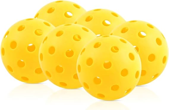 X-40 Outdoor Pickleballs - Official Ball of USA Pickleball, APP Tour + Pickleball US Open-6 Pack