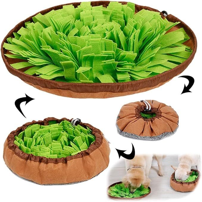 Pet Snuffle Mat for Dogs, Interactive Feed Game for Boredom, Encourage