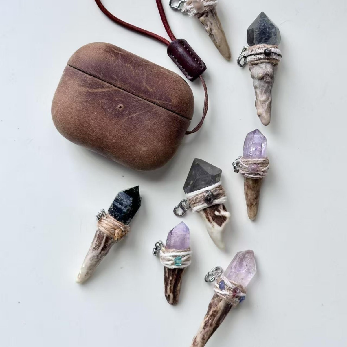 Natural Bare Stone Antler Wand