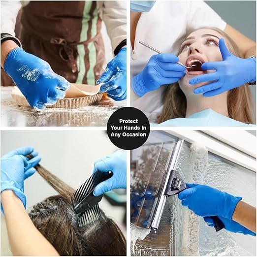 Nitrile Disposable Gloves，Powder Free, Cleaning Service Gloves, Latex Free
