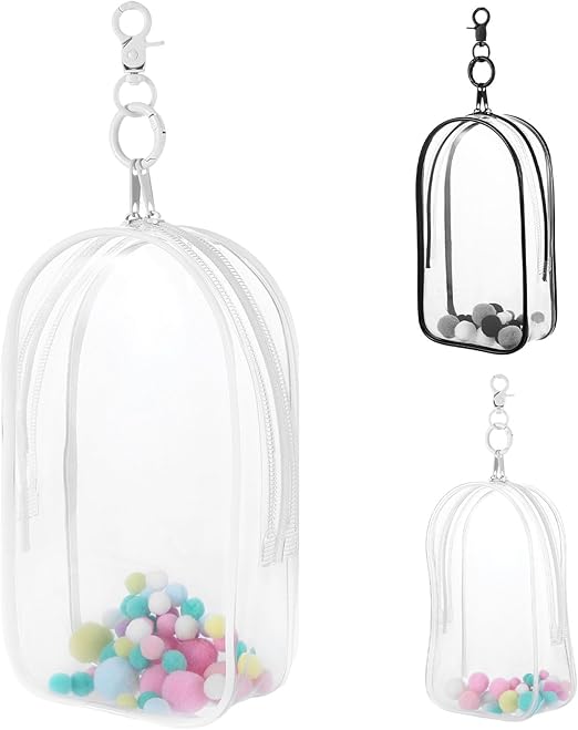 Protective Case for Plush Doll, Clear Hanging Display Case, Crossbody Doll Storage Bag, PVC Storage Case Cover for Figures, Dolls