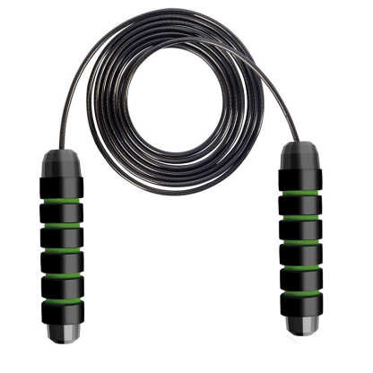 Jump Rope, Tangle-Free Rapid Speed Jumping Rope Cable with Ball Bearings for Women, Men, and Kids, Adjustable Steel Jump Rope Workout with Foam Handles for Fitness, Home Exercise & Slim Body