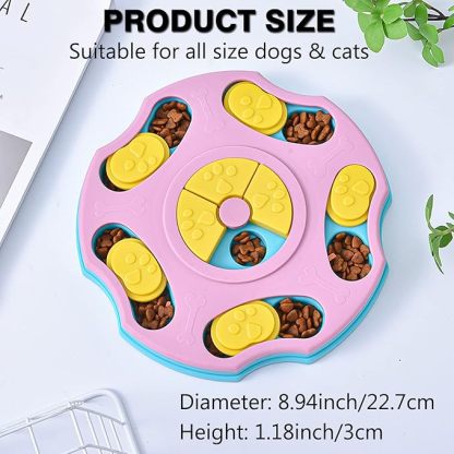 Puzzle Toy for Large, Medium, Small Smart Dogs - Enrichment and Mental Stimulation for Training - Treat Chew Gifts for Puppies & Cats